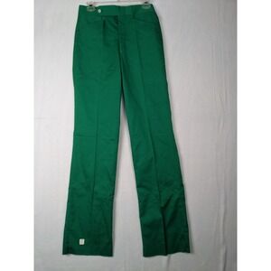 Vecci Mens Green Pants Size 29 Raw Hem Cotton Blend